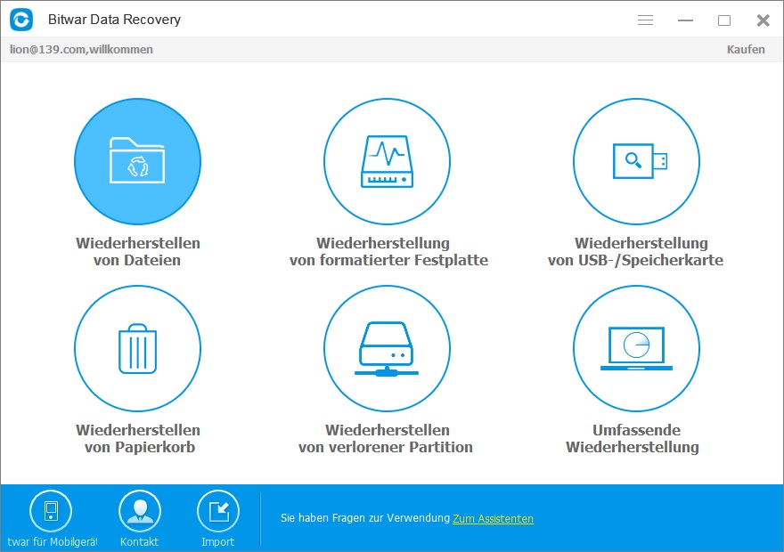 beste Daten - Recovery - Software für Windows 10 - Bitwar Data Recovery